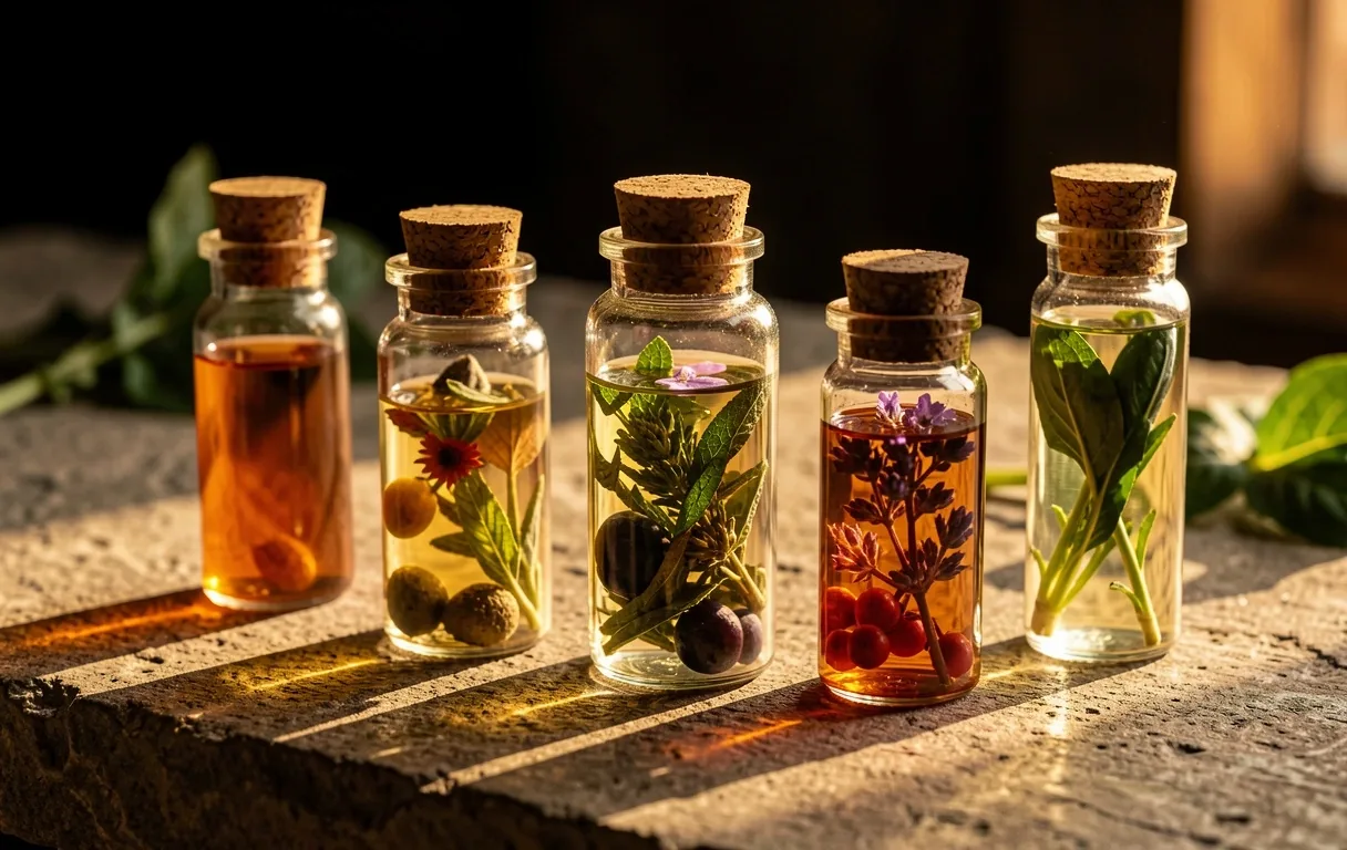 Nutritional science glass and botanicals